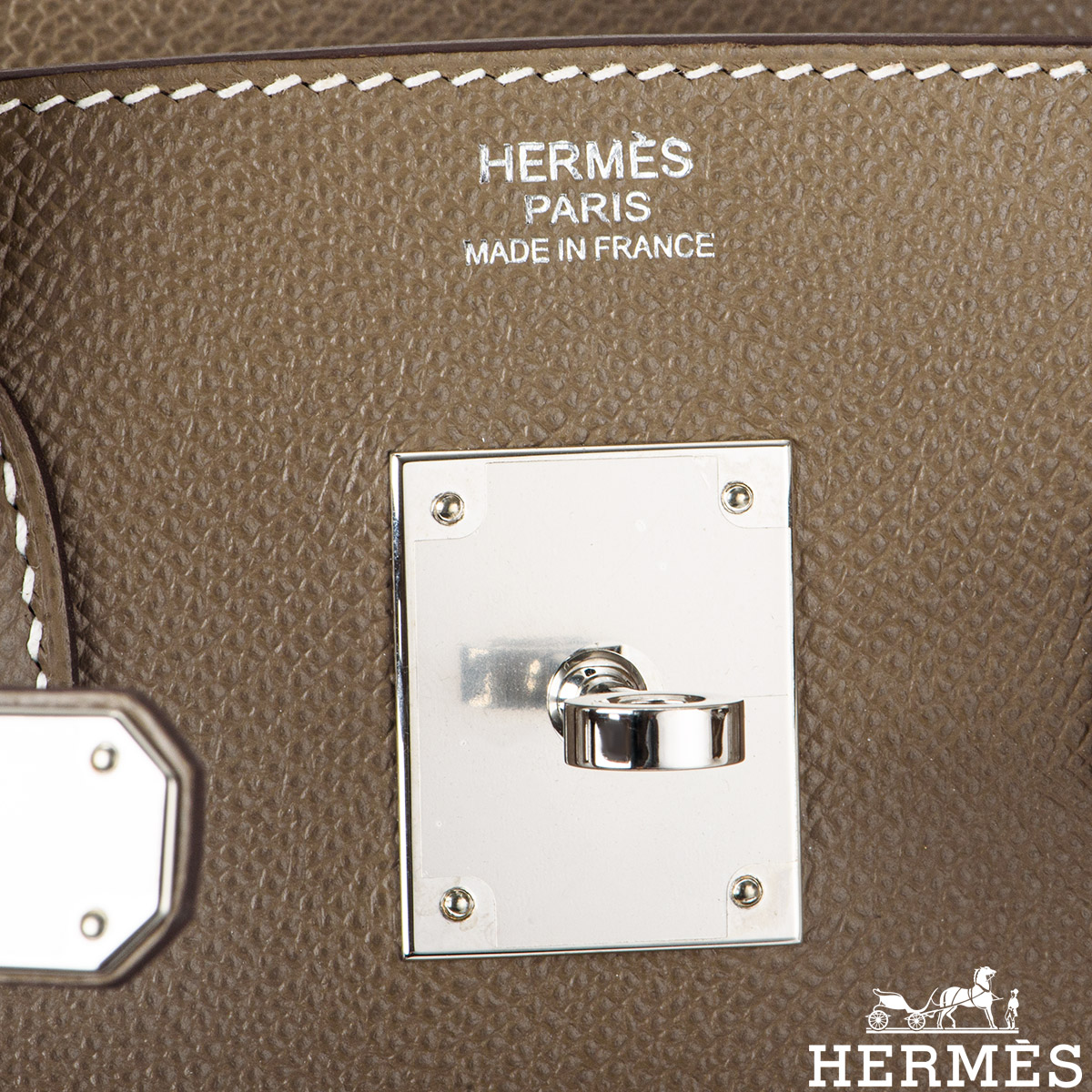 Hermès Birkin 30cm Veau Epsom Etoupe 18 Gold Hardware – SukiLux